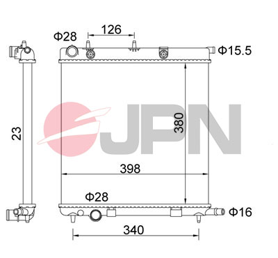 Radiator, engine cooling - 60C9013-JPN JPN