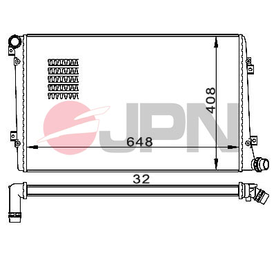 Radiator, engine cooling - 60C9063-JPN JPN