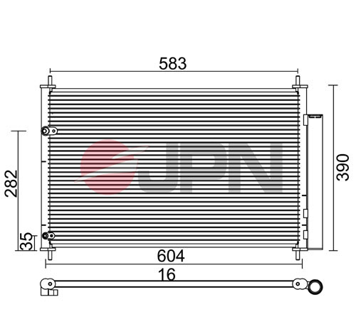 Condenser, air conditioning - 60C9134-JPN JPN