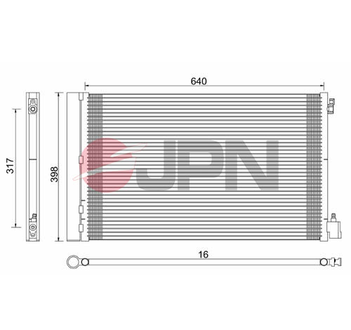 Condensatore, Climatizzatore - 60C9120-JPN JPN