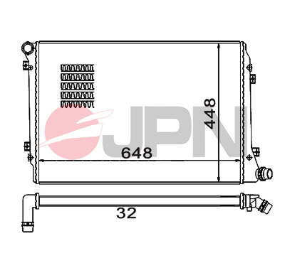 Radiator, engine cooling - 60C9062-JPN JPN