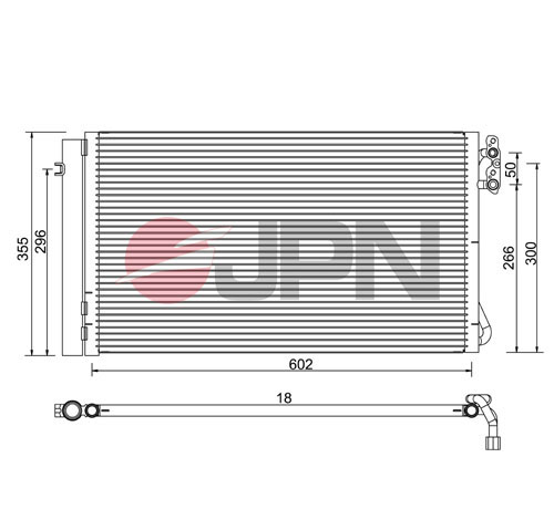 Condenser, air conditioning - 60C9084-JPN JPN