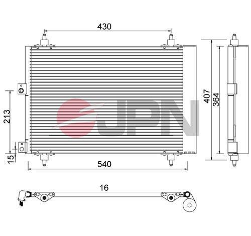 Condensatore, Climatizzatore - 60C9089-JPN JPN