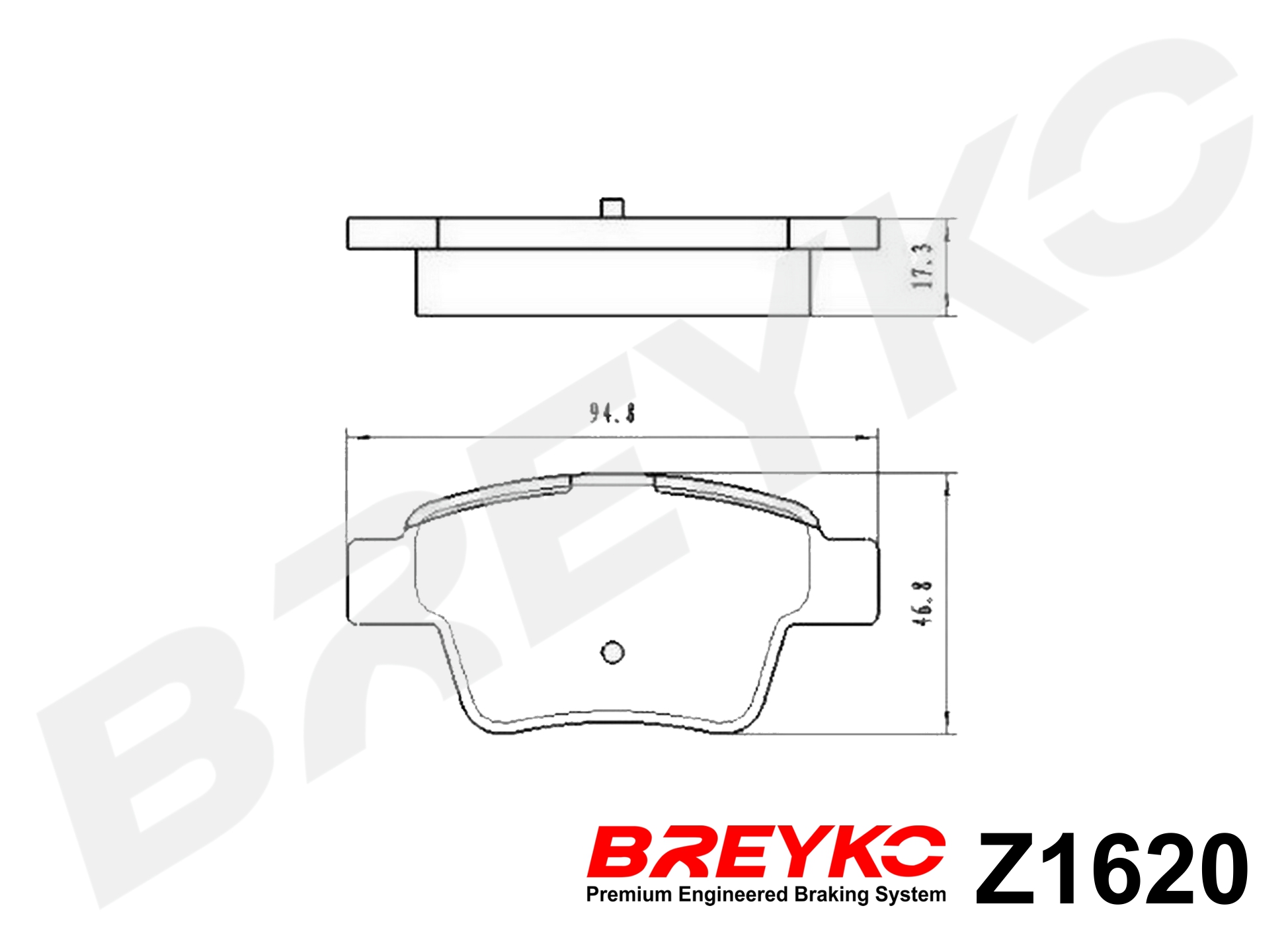 Brake Pad Set, disc brake - Z1620 DAVID VASCO