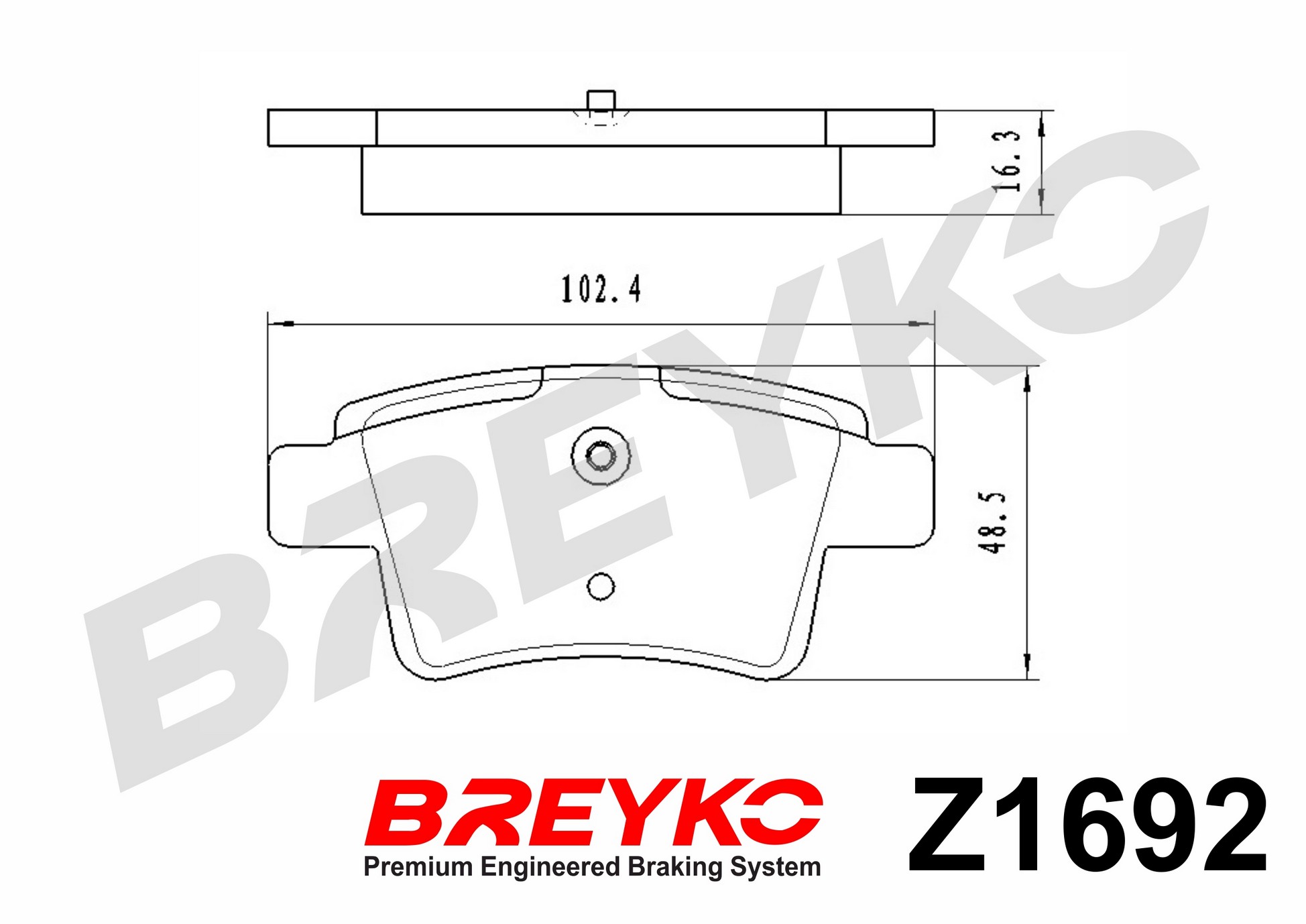 Brake Pad Set, disc brake - Z1692 DAVID VASCO