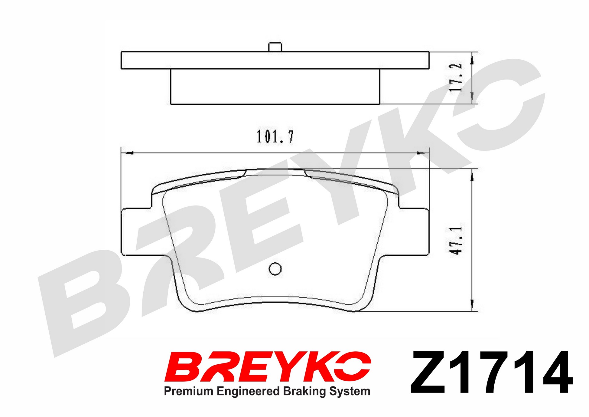 Brake Pad Set, disc brake - Z1714 DAVID VASCO