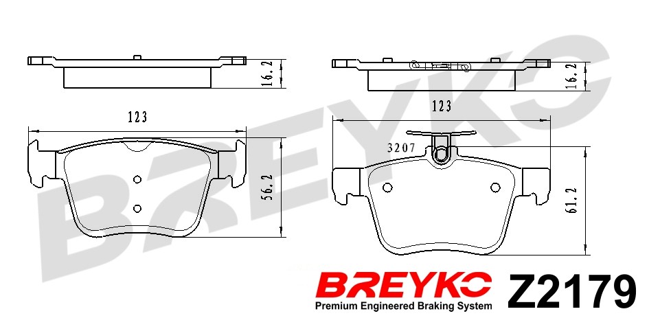 Brake Pad Set, disc brake - Z2179 DAVID VASCO