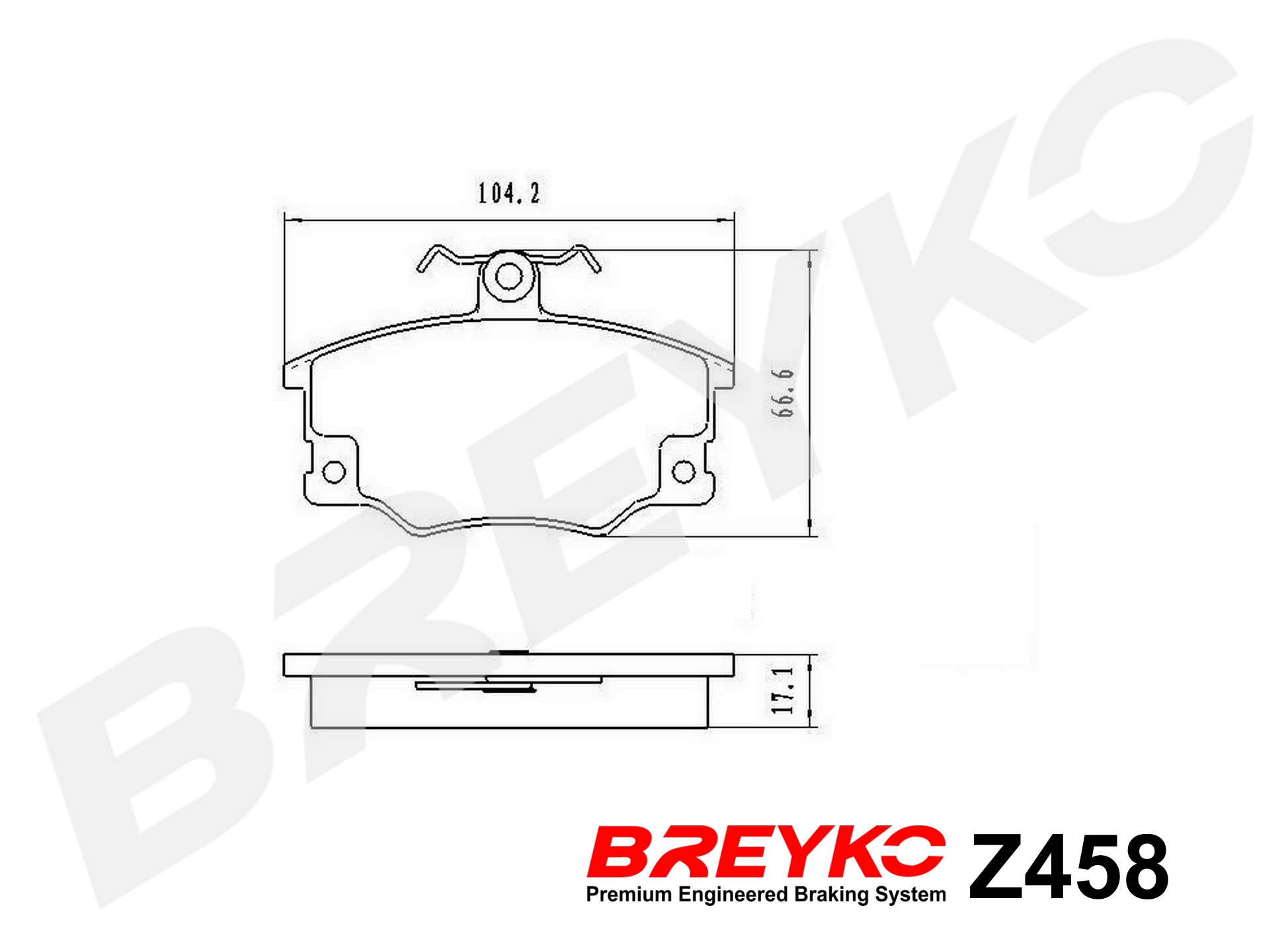 Brake Pad Set, disc brake - Z458 DAVID VASCO
