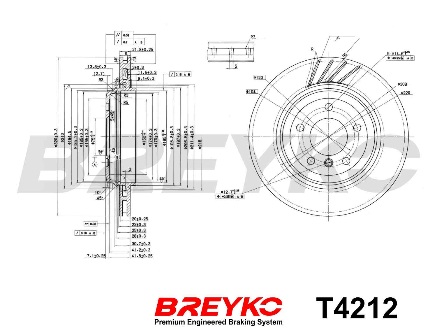 Brake Disc - T4212 DAVID VASCO