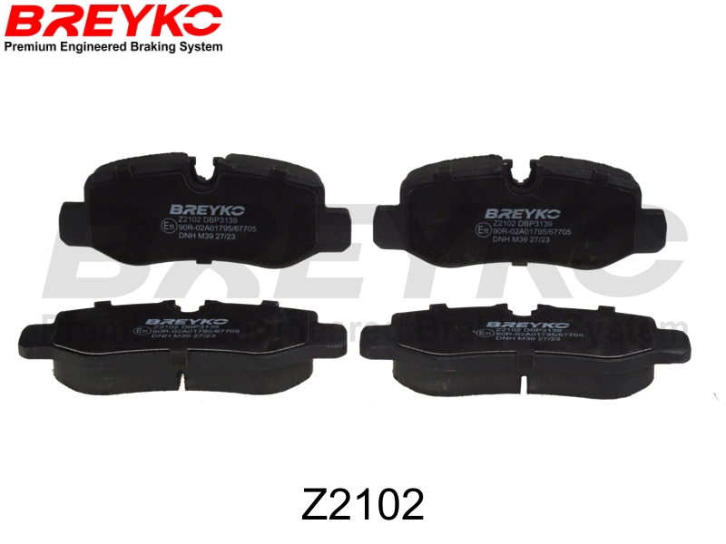 Brake Pad Set, disc brake - Z2102 DAVID VASCO